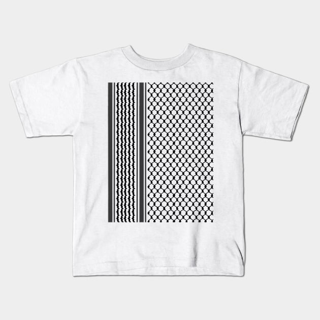 Keffiyeh Palestine Kids T-Shirt by santhiyou